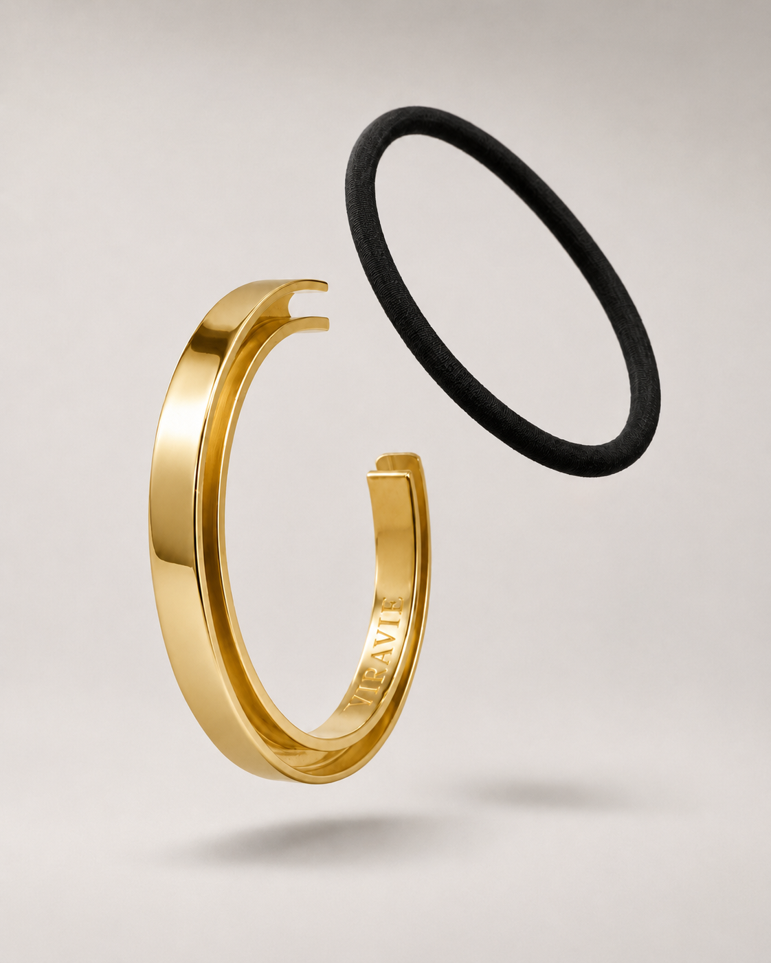 Gold VIRAVIE 01 bracelet with hidden hair band